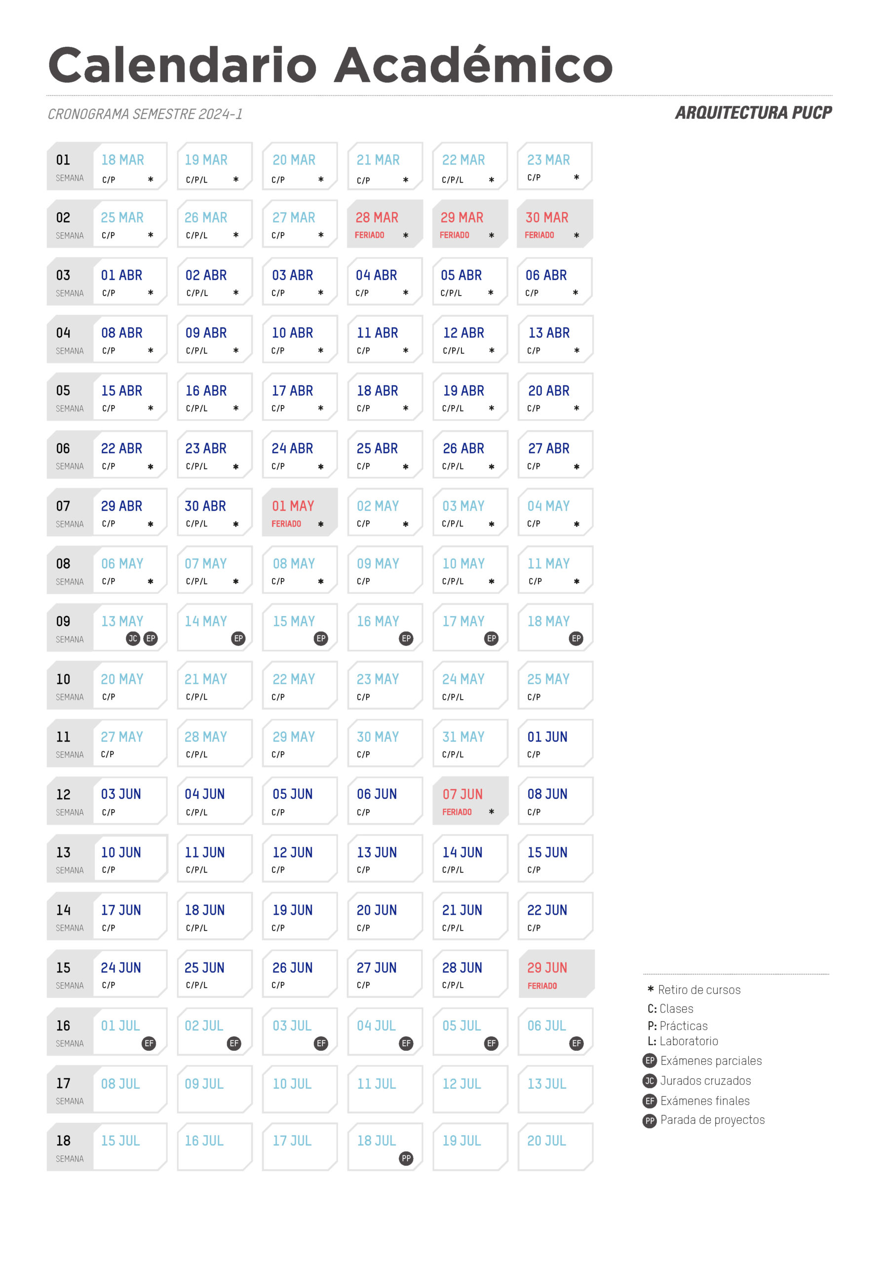 Calendario academico 2024-01 2